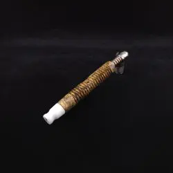Dynavap 3D Spiral Weave XL Burl Hybrid Stem + Set of (2) Spinning Mouthpieces - New! ⛯