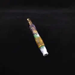 Dynavap Viper V2 Radioactive Burl Hybrid (Standard) Stem + Book-Matched Mouthpiece-New! ☢