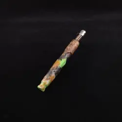 Dynavap Viper V2 Radioactive Luminescent Burl Hybrid XL Stem + Book-Matched Mouthpiece-New! ☢
