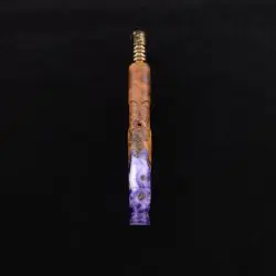 Dynavap Viper V2 Radioactive Luminescent Burl Hybrid XL Stem + Book-Matched Mouthpiece-New! ☢