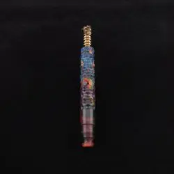 Dynavap Hex V2 Radioactive Burl Hybrid XL Stem + Book-Matched Mouthpiece-New! ☢🔥