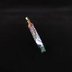 ☢ Dynavap Vertex V1 Radioactive Hybrid (Standard) Stem + Set of (2) Matching Mouthpieces-New! ☢🔥