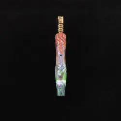 ☢ Dynavap Vertex V2 Radioactive Hybrid (Standard) Stem + Set of (2) Matching Mouthpieces-New! ☢🔥