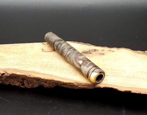 This image portrays Buckeye Burl Dynavap XL Midsection(stem) by Dovetail Woodwork.