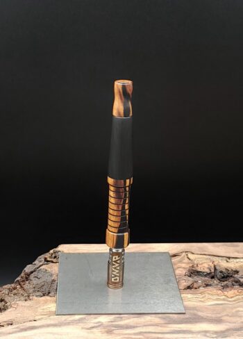 This image portrays Dual Ebony Wood Dynavap XL Stem Upgrade by Dovetail Woodwork.