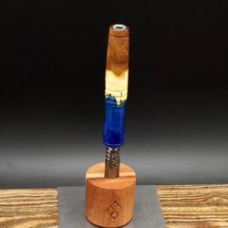 This image portrays Dynavap XL Midsection - Luminescent Cosmic Burl Hybrid by Dovetail Woodwork.