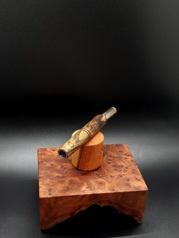 This image portrays Black Limba XL Dynavap Stem Upgrade by Dovetail Woodwork.