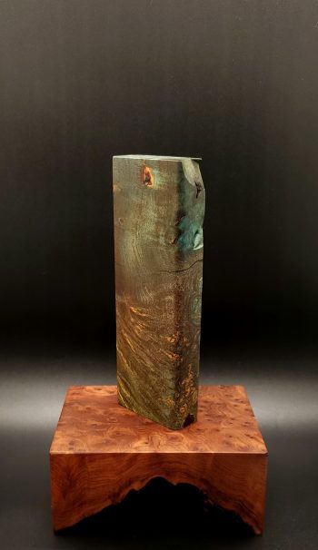 This image portrays Cosmic Burl-Live Edge-XL Dynavap Stash Case by Dovetail Woodwork.