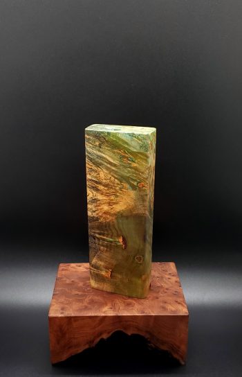 This image portrays Cosmic Burl XL Dynavap Stash Case by Dovetail Woodwork.