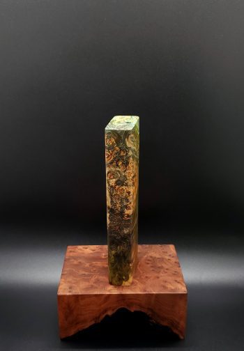 This image portrays Cosmic Burl XL Dynavap Stash Case by Dovetail Woodwork.