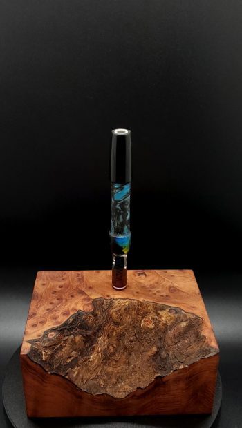 This image portrays Cosmic/Twisted Series XL-Dynavap Stem by Dovetail Woodwork.