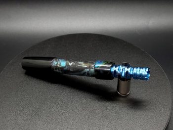 This image portrays Custom Anodized/Blue-Dynavap Titanium Tip-VONG(2021) by Dovetail Woodwork.