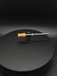 This image portrays Dynavap Spinning Mouthpiece-Durable Bamboo by Dovetail Woodwork.