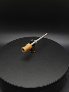 This image portrays Dynavap Spinning Mouthpiece-Durable Bamboo by Dovetail Woodwork.