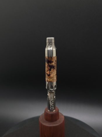 This image portrays Vong(i) Custom Sleeve-Black Walnut Burl Hybrid by Dovetail Woodwork.