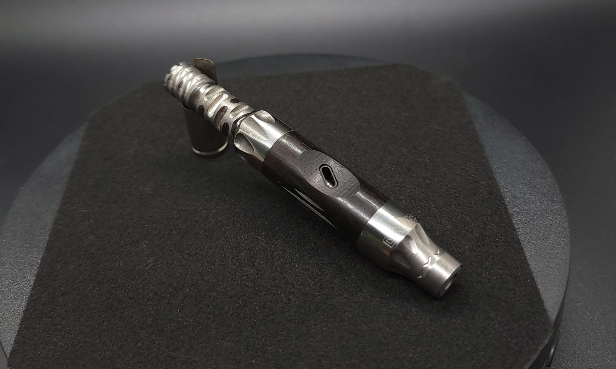 This image portrays Vong(i) Custom Sleeve-Ebony Wood Sleeve by Dovetail Woodwork.
