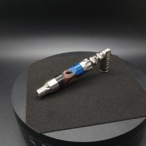 This image portrays Vong(i) Custom Sleeve-California Redwood Burl Hybrid by Dovetail Woodwork.