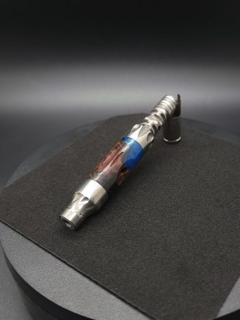 This image portrays Vong(i) Custom Sleeve-California Redwood Burl Hybrid by Dovetail Woodwork.