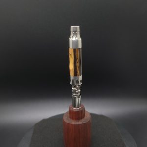 This image portrays Vong(i) Custom Sleeve-Black & White Ebony Wood Sleeve by Dovetail Woodwork.