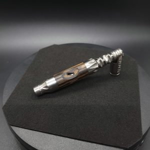 This image portrays Vong(i) Custom Sleeve-Black & White Ebony Wood Sleeve by Dovetail Woodwork.