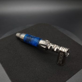 This image portrays Vong(i) Custom Sleeve-Black/Blue Spider Sleeve by Dovetail Woodwork.