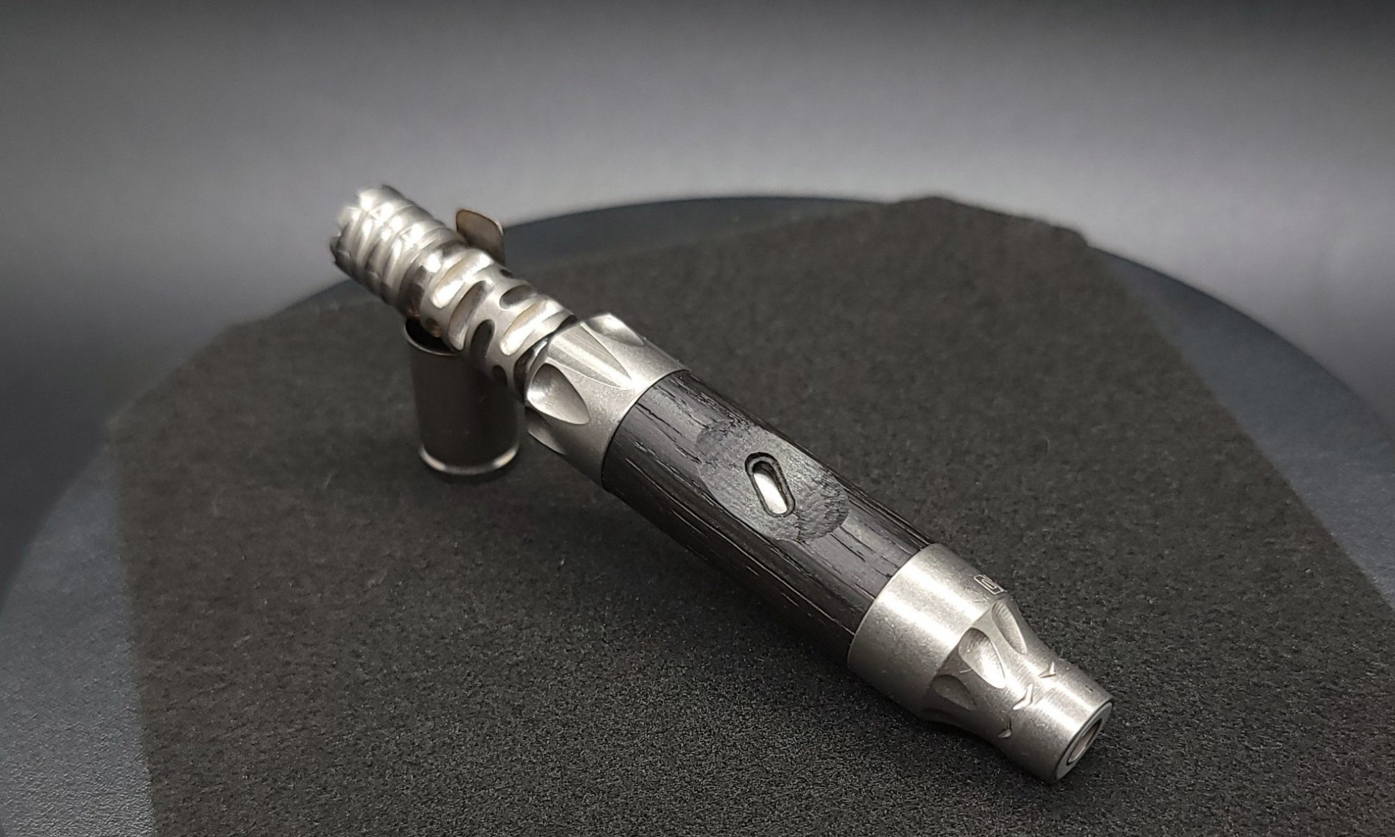 This image portrays Vong(i) Custom Sleeve-Irish Bog Oak(Limited Stock!) by Dovetail Woodwork.