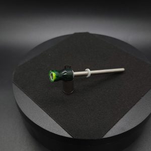 This image portrays Dynavap Spinning Mouthpiece-Galactic Resin/Luminescent by Dovetail Woodwork.