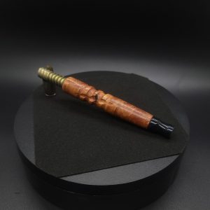 This image portrays The Downward Spiral XL-Graybox Burl-Dynavap Stem-NEW! by Dovetail Woodwork.
