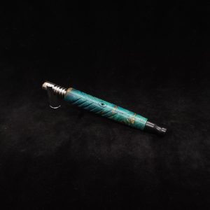 This image portrays Reaper XL Dynavap Stem/Burl Wood+Black Mouthpiece by Dovetail Woodwork.