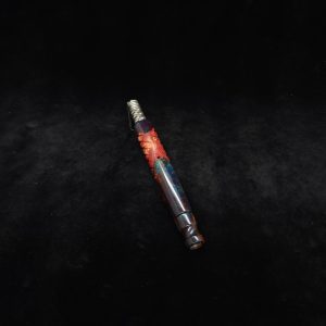 This image portrays Reaper XL Dynavap Stem/Burl Wood Hybrid+(2) Matching Mouthpieces by Dovetail Woodwork.