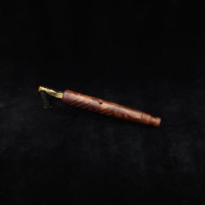 This image portrays Reaper XL Dynavap Stem/Redwood Burl + Matching Mouthpiece by Dovetail Woodwork.