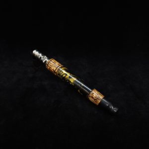 This image portrays Straight Tapered Designed XL Dynavap Stem-Hemp Wood Hybrid + M.P. by Dovetail Woodwork.