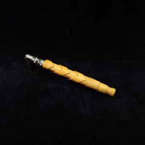 This image portrays V-7 Dynavap XL Stem/Texas Ebony + Book-Matched Mouthpiece by Dovetail Woodwork.