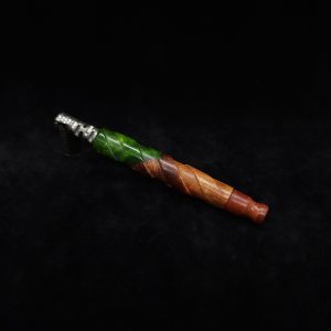 This image portrays V-7 Dynavap XL Hybrid Stem/Manzanita Burl + Matching Mouthpiece by Dovetail Woodwork.