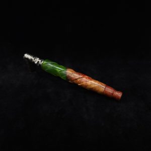 This image portrays V-7 Dynavap XL Hybrid Stem/Manzanita Burl + Matching Mouthpiece by Dovetail Woodwork.