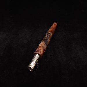 This image portrays V-7 Dynavap XL Stem/Mixed Burl + Matched Mouthpiece by Dovetail Woodwork.