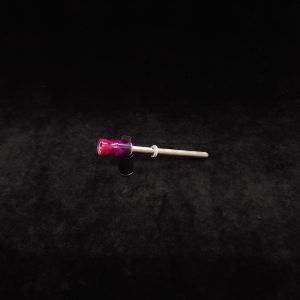 This image portrays Dynavap Spinning Mouthpiece-Metallic Pink/Purple by Dovetail Woodwork.