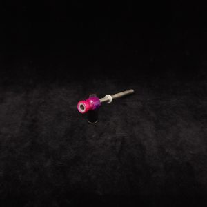 This image portrays Dynavap Spinning Mouthpiece-Metallic Pink/Purple by Dovetail Woodwork.