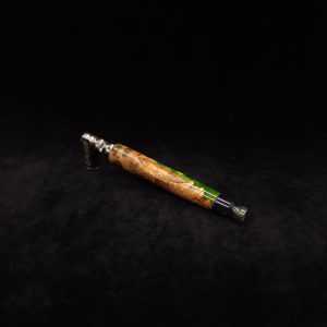 This image portrays Clutch Dynavap XL Burl Hybrid Stem + Matched Mouthpiece by Dovetail Woodwork.