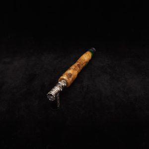 This image portrays Clutch Dynavap XL Burl Hybrid Stem + Matched Mouthpiece by Dovetail Woodwork.