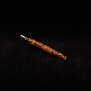 This image portrays Specialty Tapered Dynavap XL Burl Stem + Matching Mouthpiece by Dovetail Woodwork.