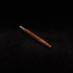 This image portrays Diagonal Slant Dynavap XL Stem/Camelthorn + Matching Mouthpiece by Dovetail Woodwork.