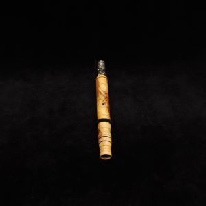 This image portrays Attenuated Dynavap XL Design Burl Stem + Matching Mouthpiece-NEW! by Dovetail Woodwork.