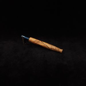 This image portrays Straight Tapered Dynavap XL Gripped Stem + Matching Mouthpiece by Dovetail Woodwork.