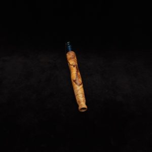 This image portrays Straight Tapered Dynavap XL Gripped Stem + Matching Mouthpiece by Dovetail Woodwork.