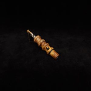 This image portrays Dynavap 14mm WPA Stem-S.S. Metal Core-Amboyna Burl-NEW! by Dovetail Woodwork.
