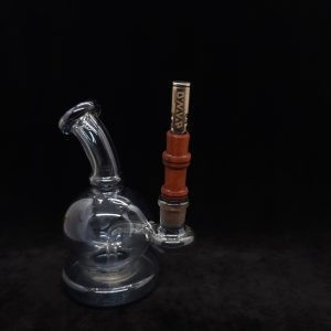 This image portrays Dynavap 14mm WPA Stem-S.S. Metal Core-Eucalyptus-NEW! by Dovetail Woodwork.