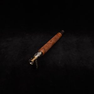 This image portrays Attenuated Dynavap XL Diamond Burl Stem + Mouthpiece by Dovetail Woodwork.