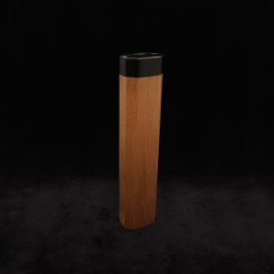 This image portrays Single Dynavap Device Case/On-The-Go Storage/Spanish Cedar Hybrid by Dovetail Woodwork.