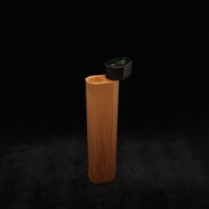 This image portrays Single Dynavap Device Case/On-The-Go Storage/Spanish Cedar Hybrid by Dovetail Woodwork.